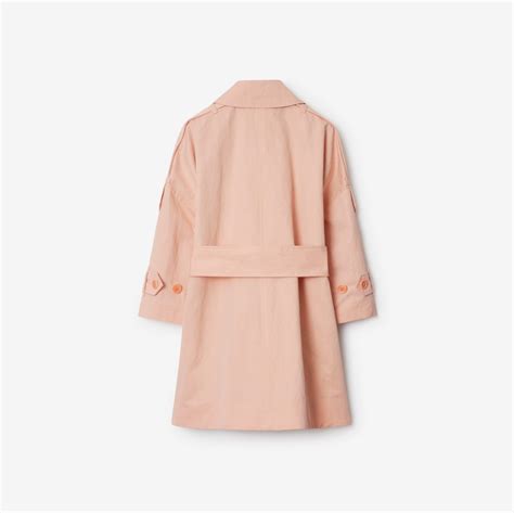 Nylon Cotton Car Coat in Sand 